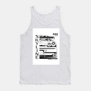 SKYILINE-R34 Tank Top